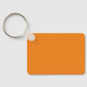 My Key Tekstnaam met Oranje Kleur Bloem Sleutelhanger (Achterkant)