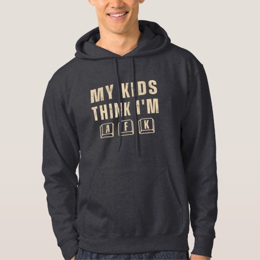 My Kids Think I’m AFK Funny Gamer Dad Hoodie (Voorkant)