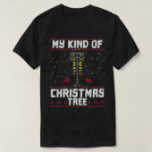My Kind Of Christmas Tree Drag Racing Funny Xmas R T-shirt (Design voorkant)