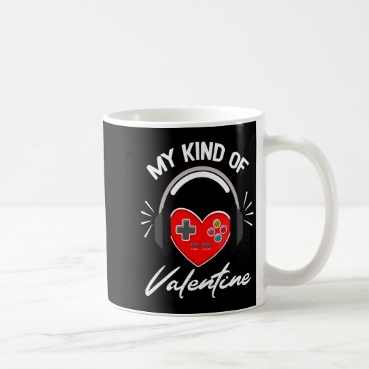 My Kind Valentine Gamer Valentines Day Gaming Boy Koffiemok (Rechts)