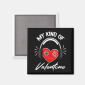 My Kind Valentine Gamer Valentines Day Gaming Boy  Magneet (Voorkant / Achterkant)