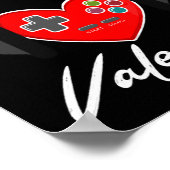 My Kind Valentine Gamer Valentines Day Gaming Boy  Poster (Hoek)