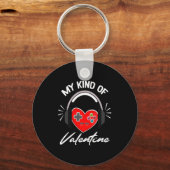 My Kind Valentine Gamer Valentines Day Gaming Boy  Sleutelhanger (Voorkant)