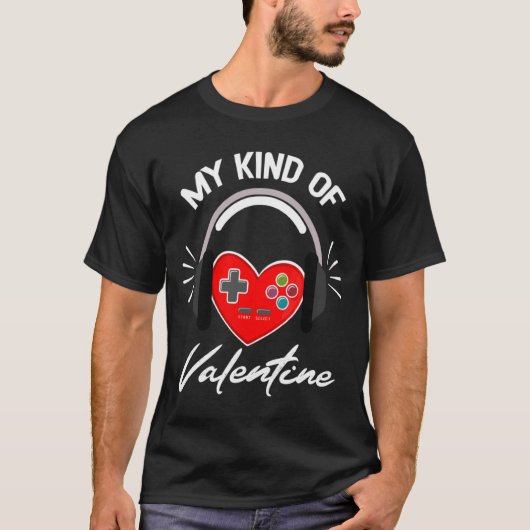 My Kind Valentine Gamer Valentines Day Gaming Boy  T-shirt (Voorkant)