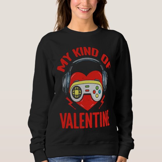 My Kind Valentine Gamer Valentines Day Gaming Men  Trui (Voorkant)