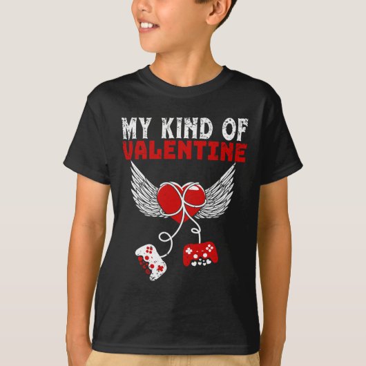My Kind Valentines Gamer Valentines Day Gaming Men T-shirt (Voorkant)