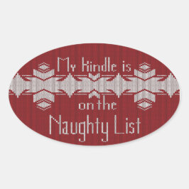 My Kindle Is on the Naughty List Sticker