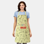 My Kitchen My Rules All-Over Print Schort (Gedragen)