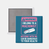 My Knight In Machinist Wife Girlfriend Funny Anniv Magneet (Voorkant / Achterkant)