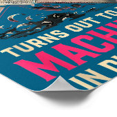 My Knight In Machinist Wife Girlfriend Funny Anniv Poster (Hoek)