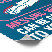 My Knight In Machinist Wife Girlfriend Funny Anniv Poster (Hoek)