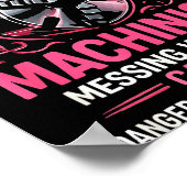 My Knight In Machinist Wife Girlfriend Funny Anniv Poster (Hoek)