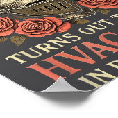 My Knight In Shining Funny Hvac Tech Wife Women Gi Poster (Hoek)