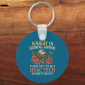 My Knight In Shining Funny Hvac Tech Wife Women Gi Sleutelhanger (Voorkant)