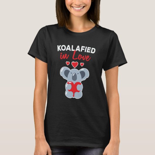 My Koala Bear Is My Valentine Cupid Heart Valentin T-shirt (Voorkant)