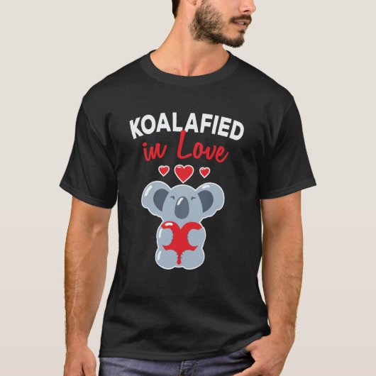 My Koala Bear Is My Valentine Cupid Heart Valentin T-shirt (Voorkant)
