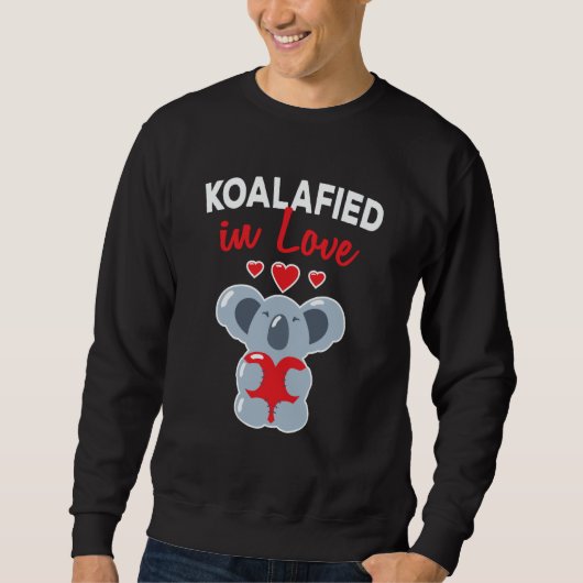 My Koala Bear Is My Valentine Cupid Heart Valentin Trui (Voorkant)