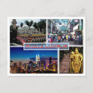 MY Kuala Lumpur - Jamek Mosque - Petaling Street - Briefkaart