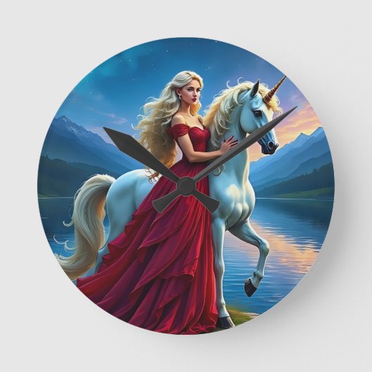 My Lady Unicorn Ronde Klok (Voorkant)