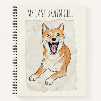 My Last Brain Cell - Funny ADHD Meme Notebook Notitieboek
