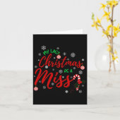 My Last Christmas As A Miss 2022 Funny Xmas Bride  Kaart (Gele Bloem)