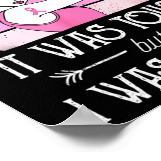 My Last Day of Chemo Breast Cancer Chemotherapy Su Poster (Hoek)