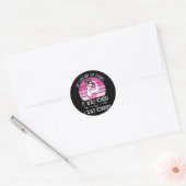 My Last Day of Chemo Breast Cancer Chemotherapy Su Ronde Sticker (Envelop)