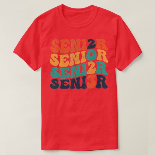 My Last First Day Senior 2023 Back To School Class T-shirt (Design voorkant)