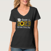 My Last First Day Senior 2023 Graduation Sunflower T-shirt (Voorkant)