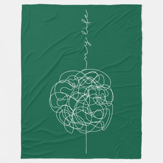 My Life Fleece Deken (Voorkant)