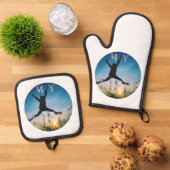 My Life – Inspirational Nature Design Apron Ovenwant & Pannenlap Set (Top down)