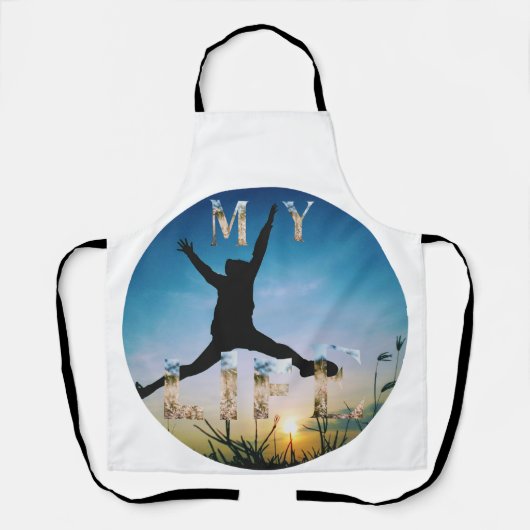 My Life – Inspirational Nature Design Apron Schort (Voorkant)