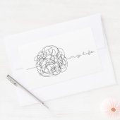 My Life Rechthoekige Sticker (Envelop)