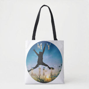 My Life Tote Bag – Inspirerende Natuur Design