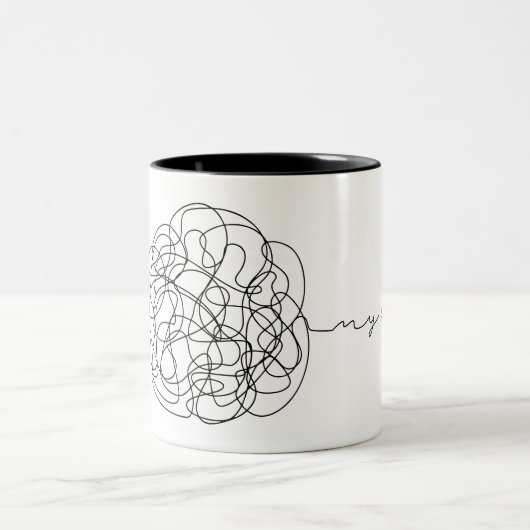 My Life Tweekleurige Koffiemok (Center)