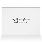 "My Life's A Nightmare" Relatie Reparatie Custom (Binnen Horizontaal (Boven))