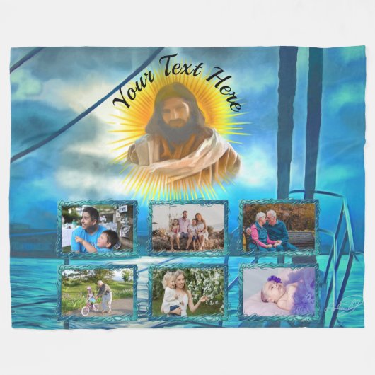 My Light 0916 Photo Collage Fleece Deken (Voorkant (Horizontaal))