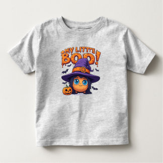 My Little Boo Cute Halloween Ghost in Witch Hat Kinder Shirts