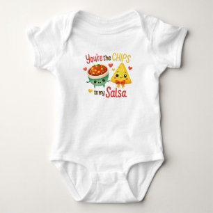 My Little Chips & Salsa Sweetheart Baby Grow Romper