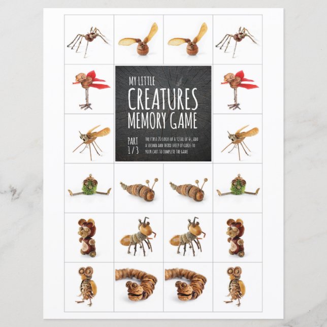 My Little Creatures Memory Game 1/3 (Voorkant)
