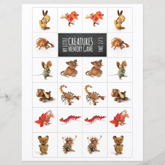 My Little Creatures Memory Game 2/3 (Voorkant)