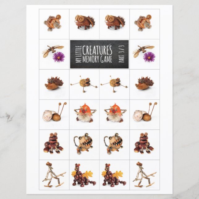 My Little Creatures Memory Game 3/3 (Voorkant)