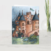 My Little Dragon Birthday Card | Whimsical Castle  Feestdagen Kaart (Achterkant)