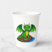 My little dragon papieren bekers (Achterkant)