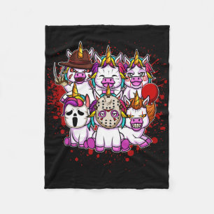 My Little Horror Crew - Halloween Eenhoorns Fleece Deken