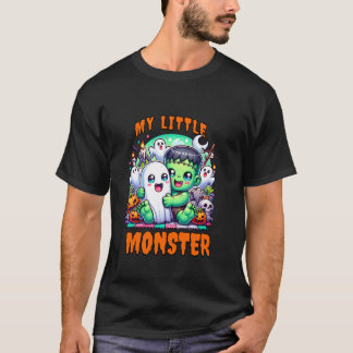 My Little Monster Trick Or Treat Funny Halloween K T-shirt