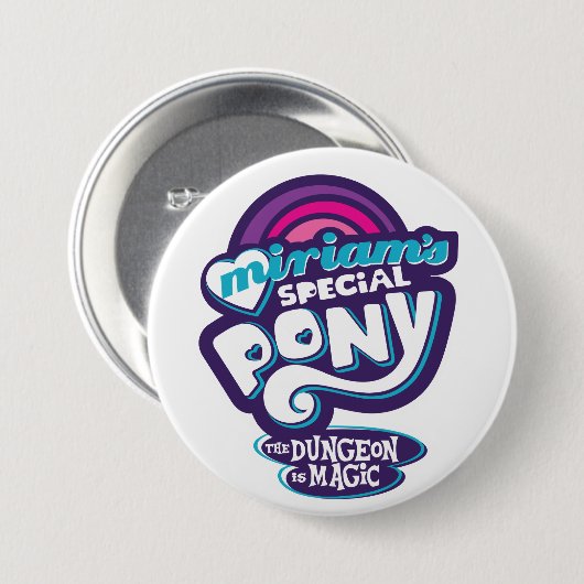 My Little Prepotente Ronde Button 7,6 Cm (Voorkant /achterkant)