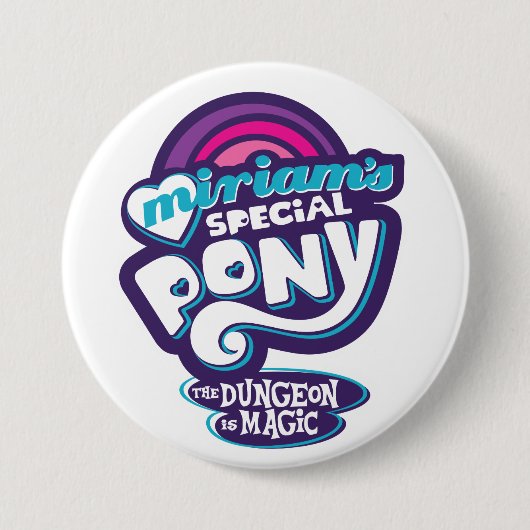 My Little Prepotente Ronde Button 7,6 Cm (Voorkant)