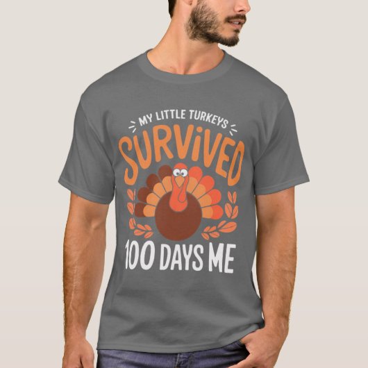 My Little Survived 00 Days of Me Funny Parenting Q T-shirt (Voorkant)