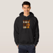 My Little Warrior Fights Like A Lion Leukemia Awar Hoodie (Voorkant volledig)
